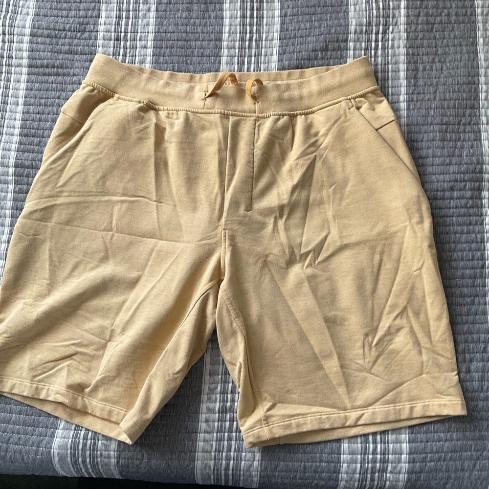 Lululemon Athletica Tan Athletic Shorts with Elastic Waistband
